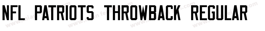 NFL Patriots Throwback Regular字体转换